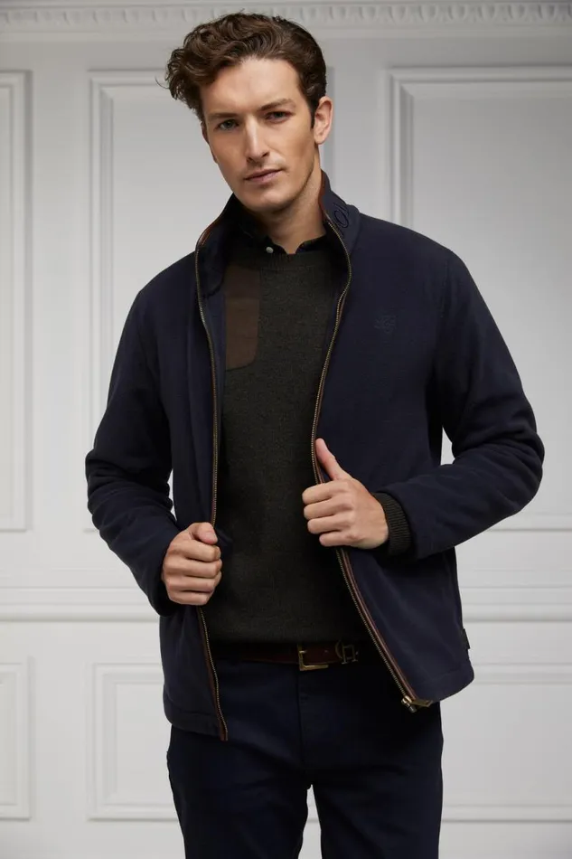 Men Fleeces Holland Cooper Country Fleece Jacket Ink Navy