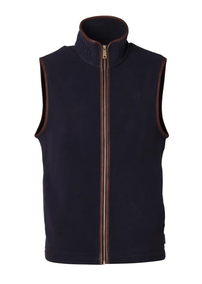 Men Gilets Holland Cooper Country Fleece Gilet Ink Navy