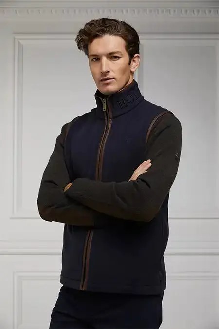 Men Gilets Holland Cooper Country Fleece Gilet Ink Navy