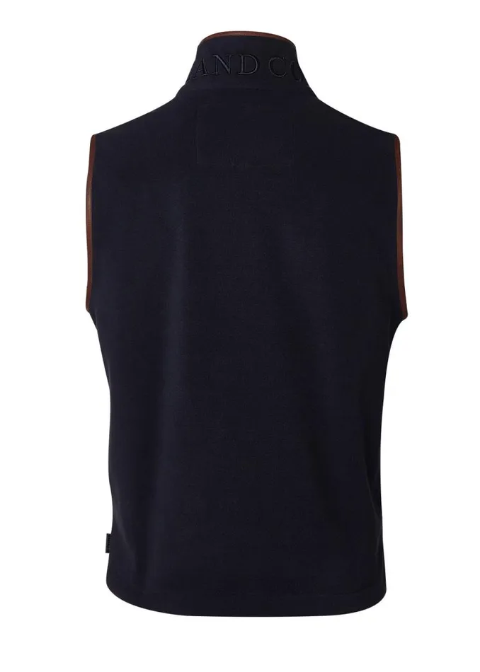 Men Gilets Holland Cooper Country Fleece Gilet Ink Navy