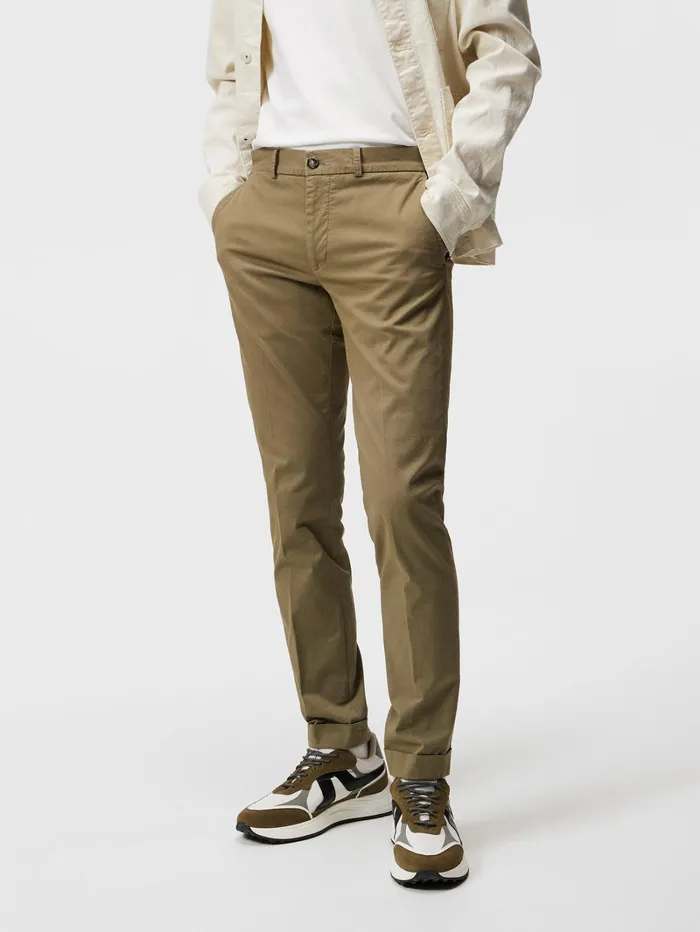 Men Grant Gmt Dyed Pants Aloe JLindeberg Tailored Trousers