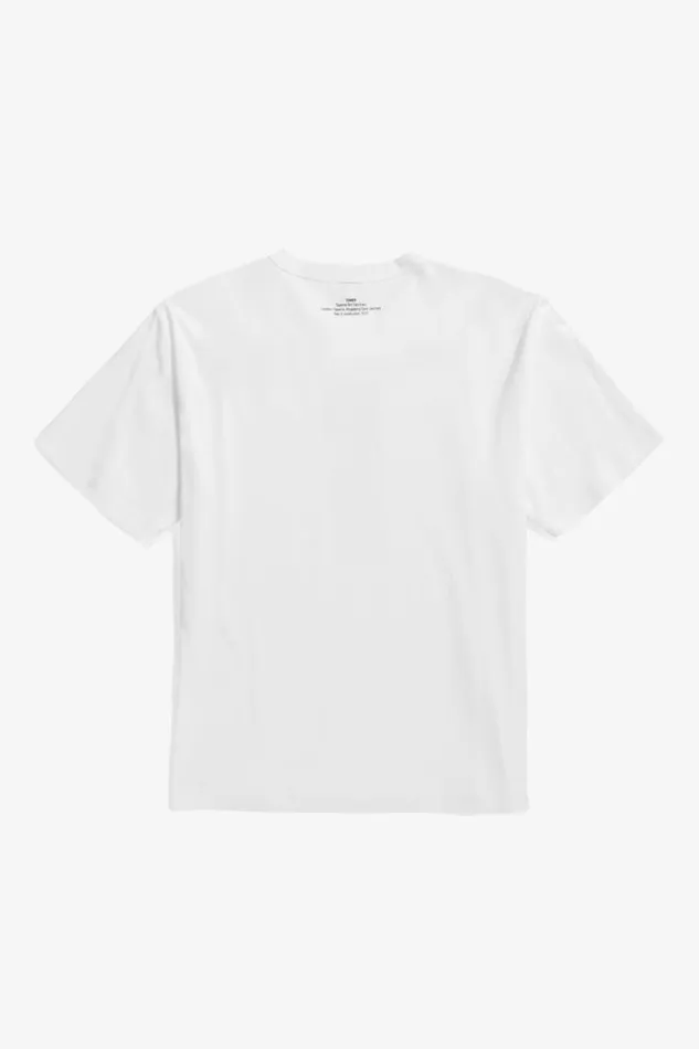 Men Holger Organic Interlock Tower Print TShirt White Norse Projects TShirts