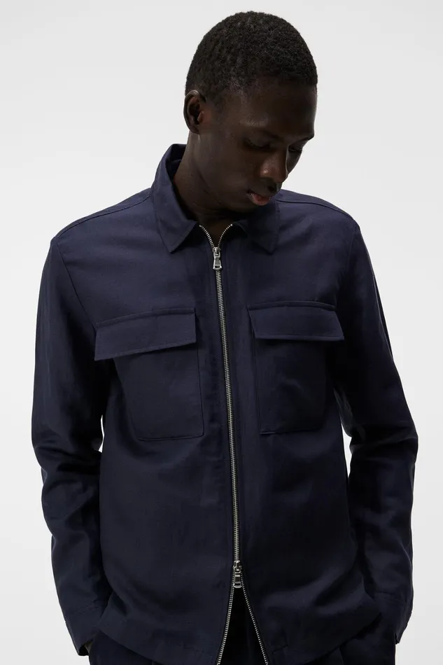 Men Jackson Tencel Linen Jacket JL Navy JLindeberg Jackets Men Jackson Tencel Linen Jacket JL Navy JLindeberg Jackets