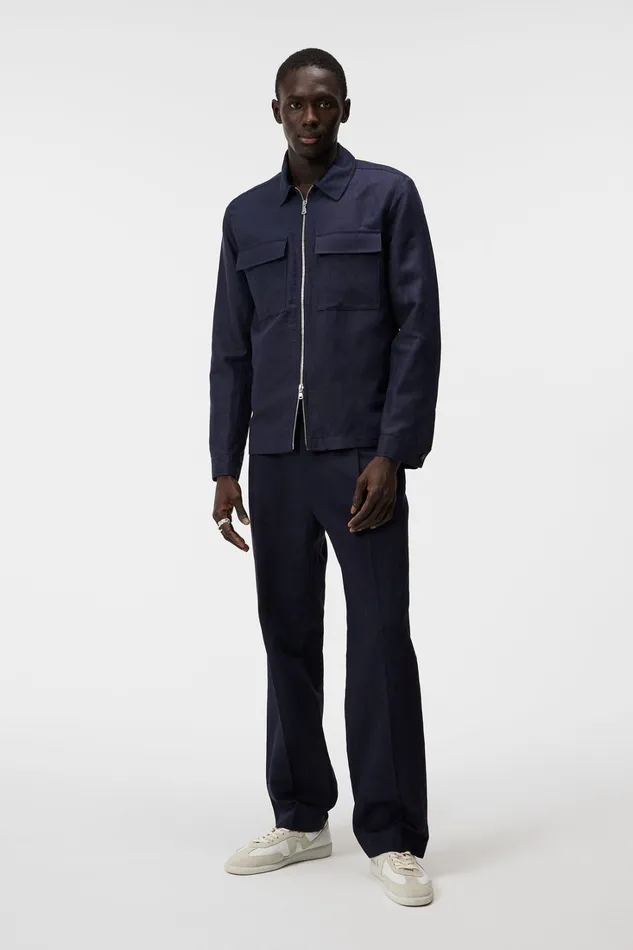 Men Jackson Tencel Linen Jacket JL Navy JLindeberg Jackets Men Jackson Tencel Linen Jacket JL Navy JLindeberg Jackets