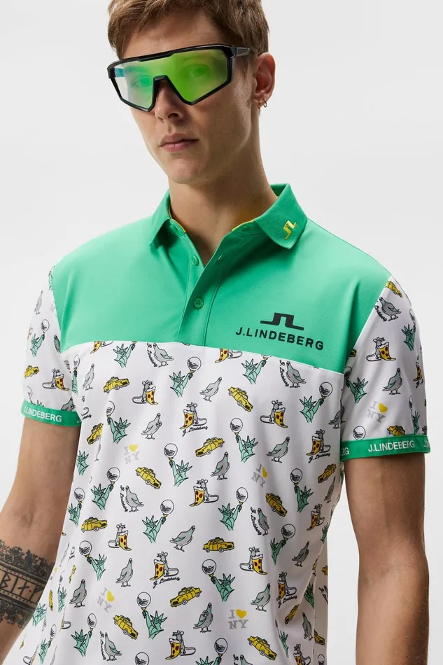 Men Jeff Golf Polo White JLindeberg Polo Shirts Men Jeff Golf Polo White JLindeberg Polo Shirts