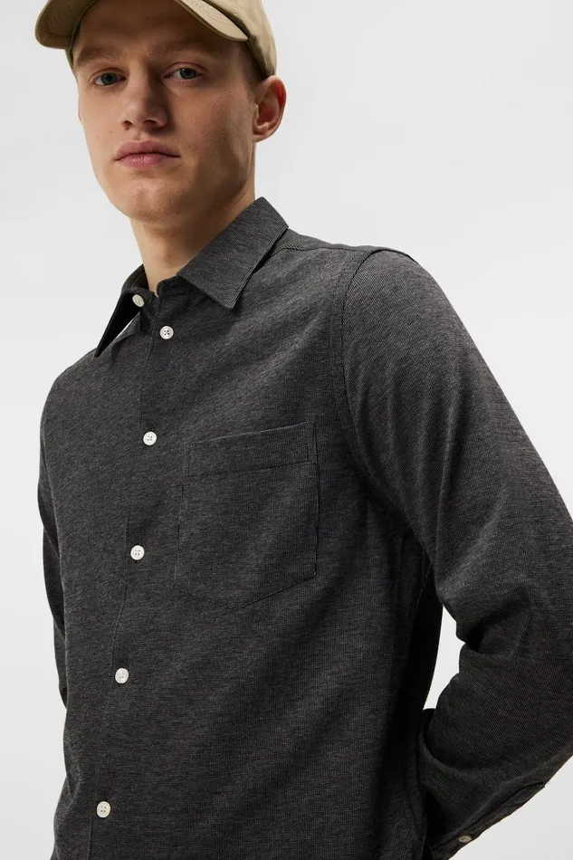 Men Jersey Stripe Slim Shirt High Rise JLindeberg Shirts Men Jersey Stripe Slim Shirt High Rise JLindeberg Shirts
