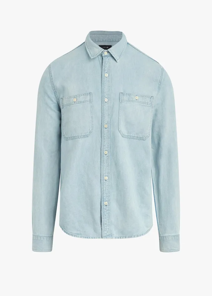 Men Joe8217s Jeans LOU INDIGO LINEN SHIRT Spring Sky Tops Tees Men Joe8217s Jeans LOU INDIGO LINEN SHIRT Spring Sky Tops Tees