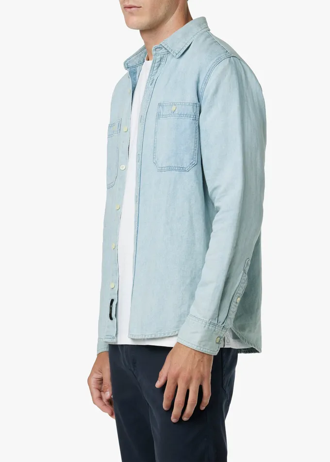 Men Joe8217s Jeans LOU INDIGO LINEN SHIRT Spring Sky Tops Tees Men Joe8217s Jeans LOU INDIGO LINEN SHIRT Spring Sky Tops Tees