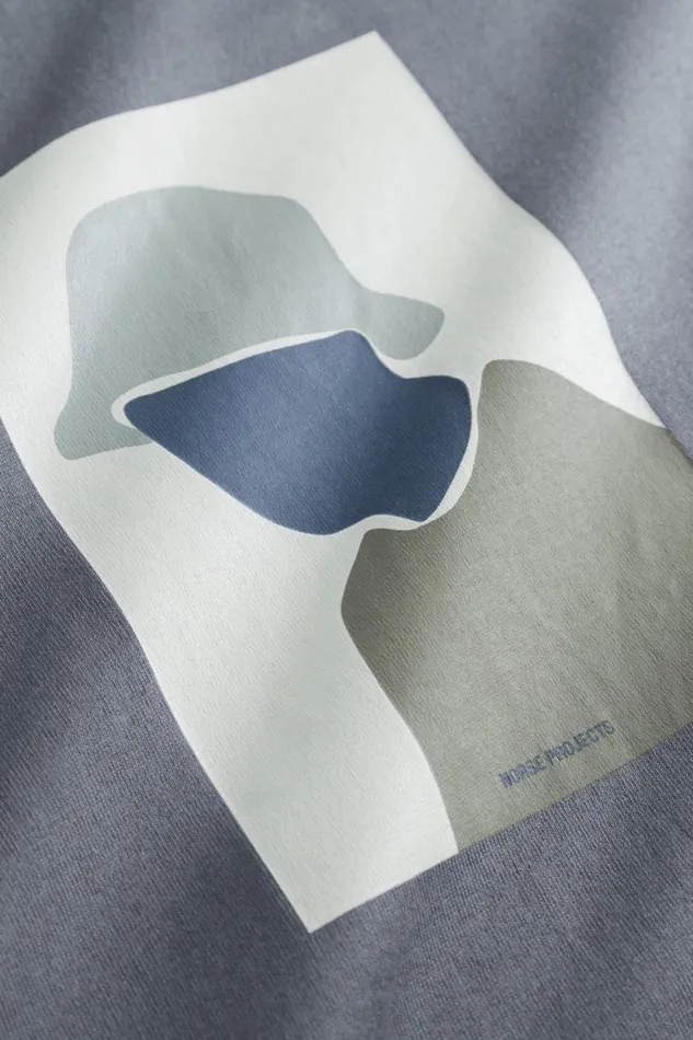 Men Johannes Organic Bucket Hat Print Tshirt Magnet Grey Norse Projects TShirts