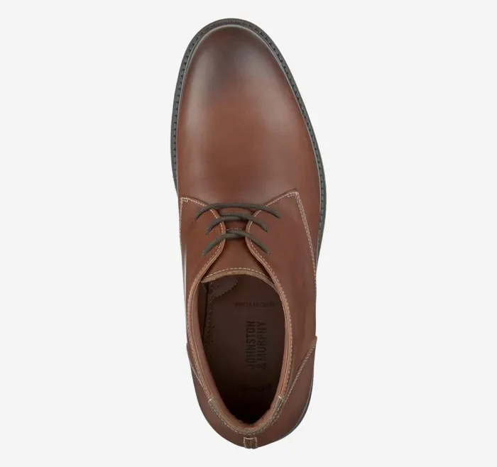 Men Johnston and Murphy Boots Copeland Chukka Red Brown Oiled Full Grain Men Johnston and Murphy Boots Copeland Chukka Red Brown Oiled Full Grain