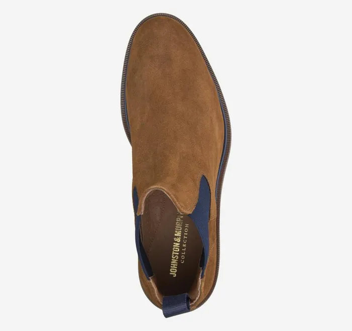 Men Johnston and Murphy Boots Hartley Chelsea Boot Snuff Italian Suede Men Johnston and Murphy Boots Hartley Chelsea Boot Snuff Italian Suede