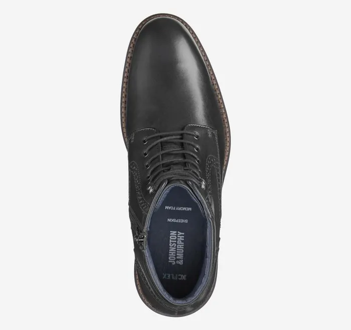 Men Johnston and Murphy Boots XC Flex Connelly Plain Toe Boot Black Full Grain Men Johnston and Murphy Boots XC Flex Connelly Plain Toe Boot Black Full Grain