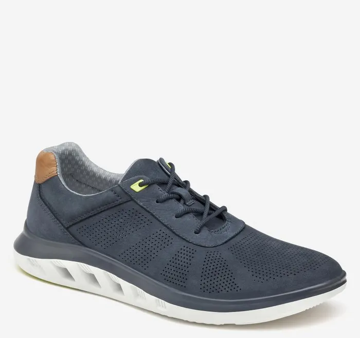 Men Johnston and Murphy LaceUps Activate UThroat Navy Nubuck
