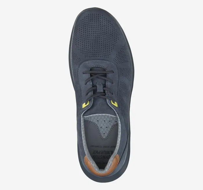 Men Johnston and Murphy LaceUps Activate UThroat Navy Nubuck Men Johnston and Murphy LaceUps Activate UThroat Navy Nubuck