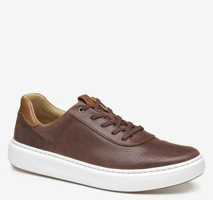 Men Johnston and Murphy LaceUps Anders Perfed UThroat Dark Mahogany Full Grain Men Johnston and Murphy LaceUps Anders Perfed UThroat Dark Mahogany Full Grain