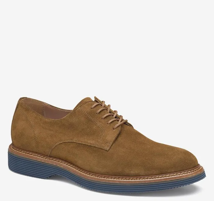 Men Johnston and Murphy LaceUps Jenson Plain Toe Snuff Suede