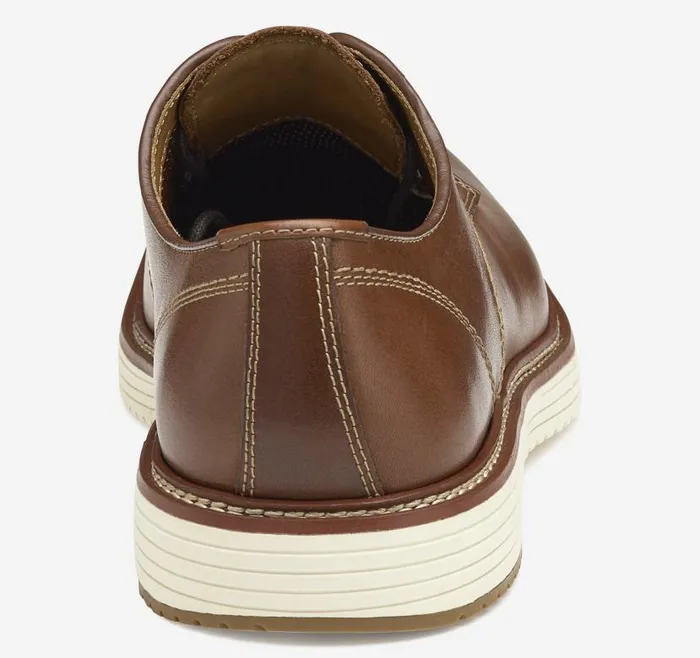 Men Johnston and Murphy LaceUps Upton Plain Toe Tan Full Grain