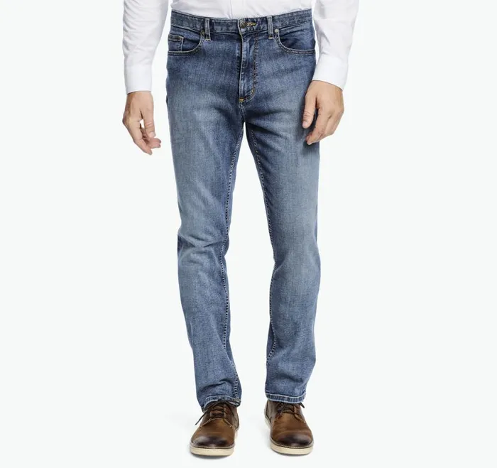 Men Johnston and Murphy Pants and Jeans Denim Jeans Light Wash