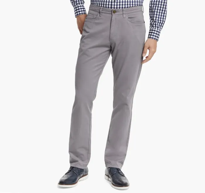 Men Johnston and Murphy Pants and Jeans FivePocket Pants Light Gray