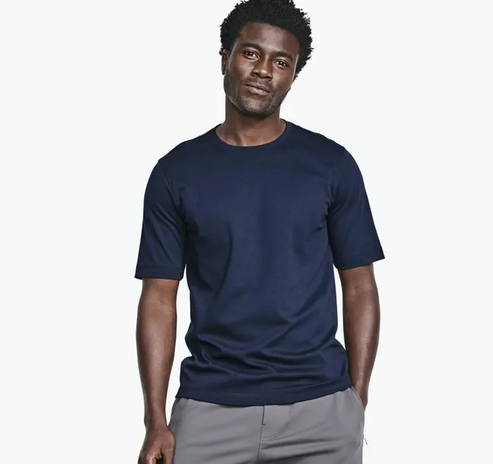 Men Johnston and Murphy Polos and Tees Essential Tee Navy Men Johnston and Murphy Polos and Tees Essential Tee Navy