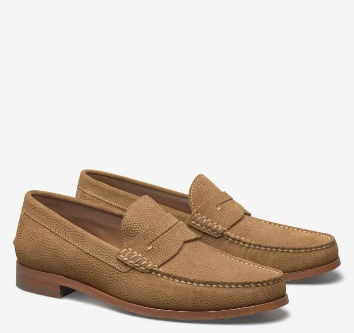 Men Johnston and Murphy SlipOns and Loafers Baldwin Penny Loafer Snuff English Suede Men Johnston and Murphy SlipOns and Loafers Baldwin Penny Loafer Snuff English Suede