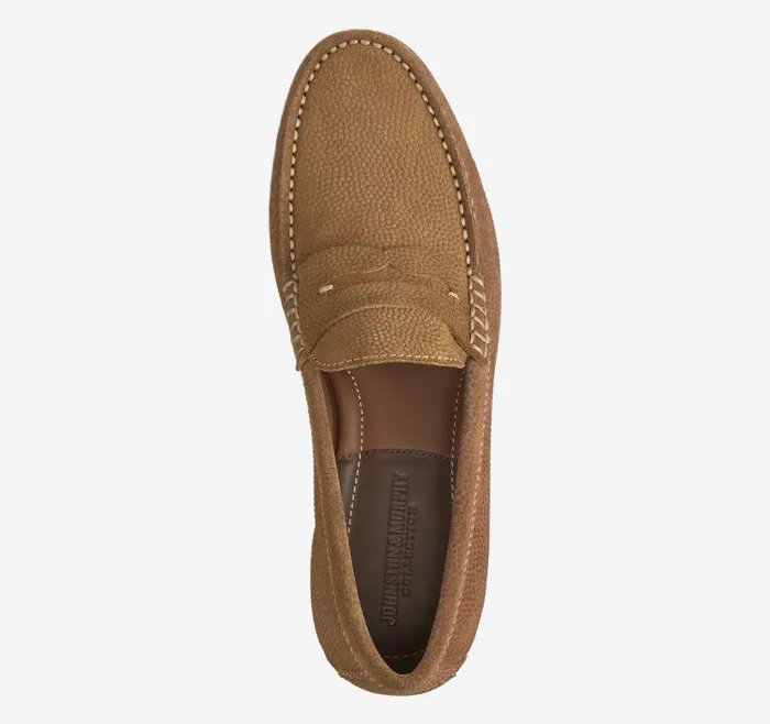 Men Johnston and Murphy SlipOns and Loafers Baldwin Penny Loafer Snuff English Suede Men Johnston and Murphy SlipOns and Loafers Baldwin Penny Loafer Snuff English Suede