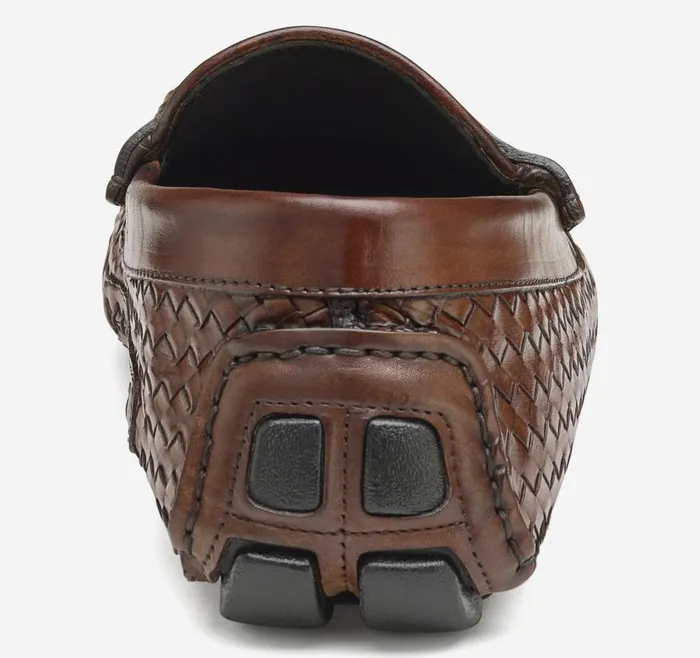 Men Johnston and Murphy SlipOns and Loafers Dayton Woven Penny Loafer Brown Italian Calfskin Men Johnston and Murphy SlipOns and Loafers Dayton Woven Penny Loafer Brown Italian Calfskin