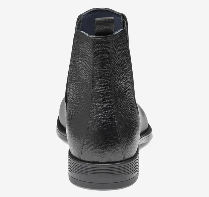 Men Johnston and Murphy SlipOns and Loafers Flynch Chelsea Boot Black Italian Calfskin Men Johnston and Murphy SlipOns and Loafers Flynch Chelsea Boot Black Italian Calfskin