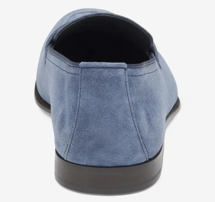 Men Johnston and Murphy SlipOns and Loafers Taylor Penny Loafer Denim Italian Suede Men Johnston and Murphy SlipOns and Loafers Taylor Penny Loafer Denim Italian Suede