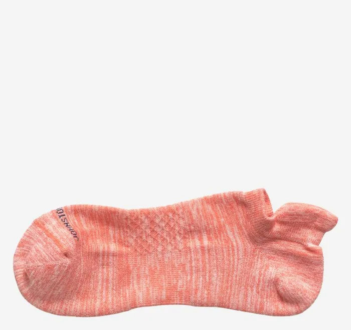 Men Johnston and Murphy Socks First In Comfort Ankle Socks Coral Spacedye