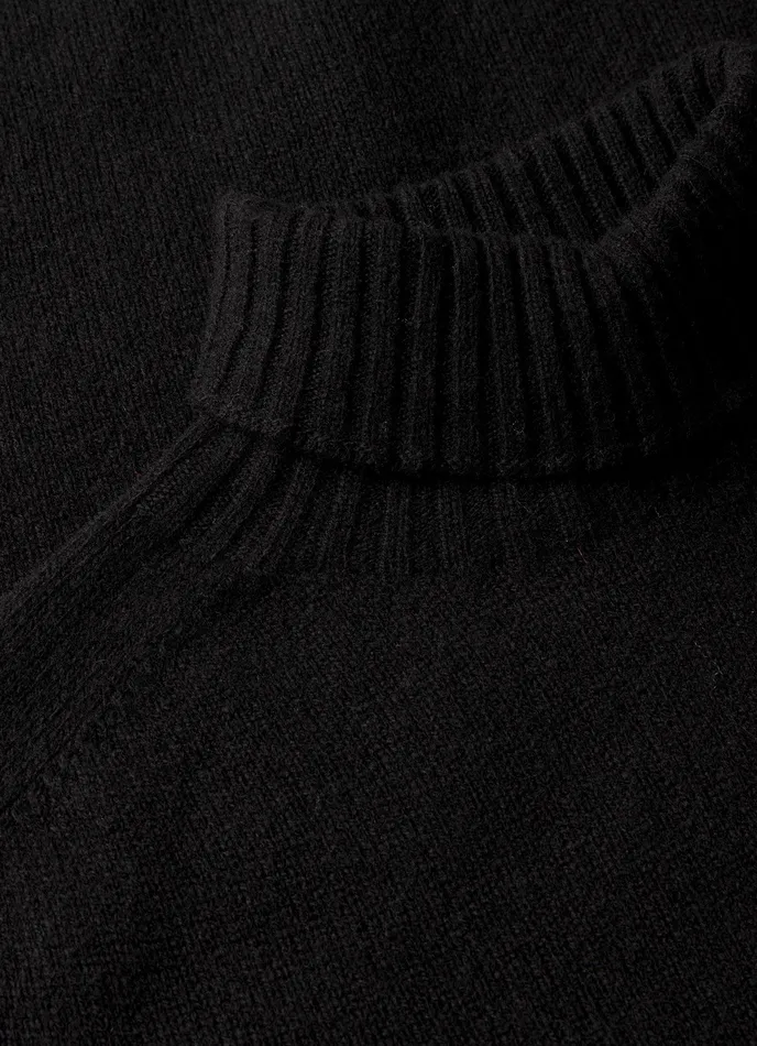 Men Knitwear ussunspel Lambswool Roll Neck Black