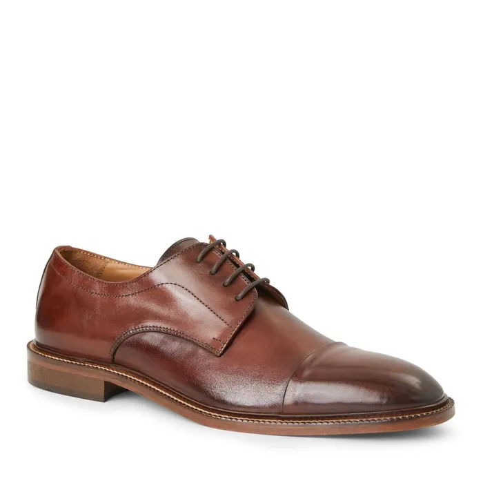 Men Laceups and Oxfords Bruno Magli Aydin Cap Toe Leather DerbyCognac