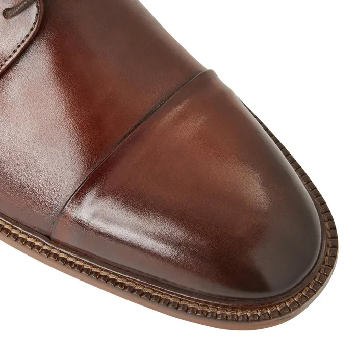 Men Laceups and Oxfords Bruno Magli Aydin Cap Toe Leather DerbyCognac