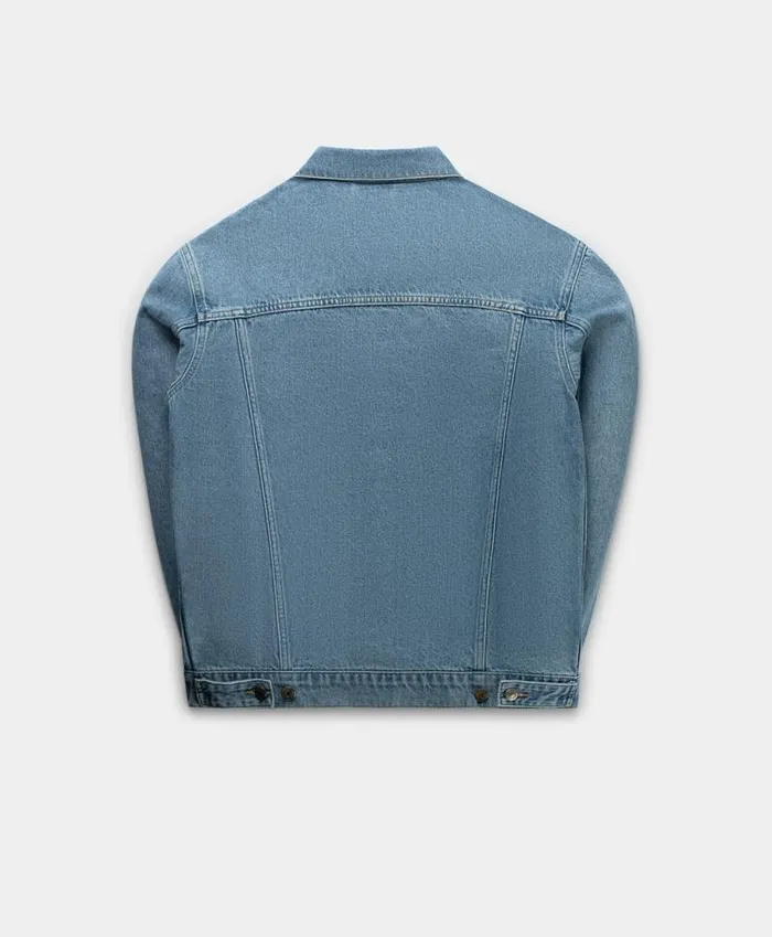 Men Light Blue Nunise Denim Jacket Daily Paper Jackets Men Light Blue Nunise Denim Jacket Daily Paper Jackets