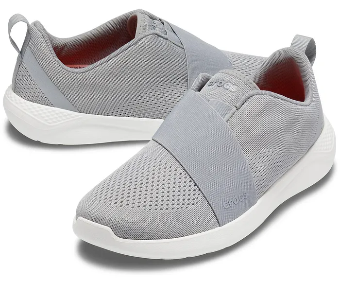 Men LiteRide Modform SlipOn Light Grey White Sneakers Crocs