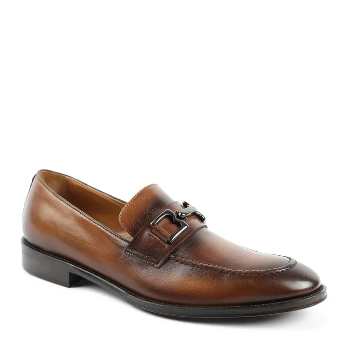 Men Loafers and Slipons Bruno Magli Alpha Classic Bit Leather Loafer 8211 Cognac