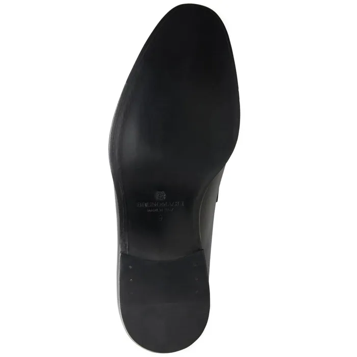 Men Loafers and Slipons Bruno Magli Maioco Slip On Loafer Dark Brown Leather
