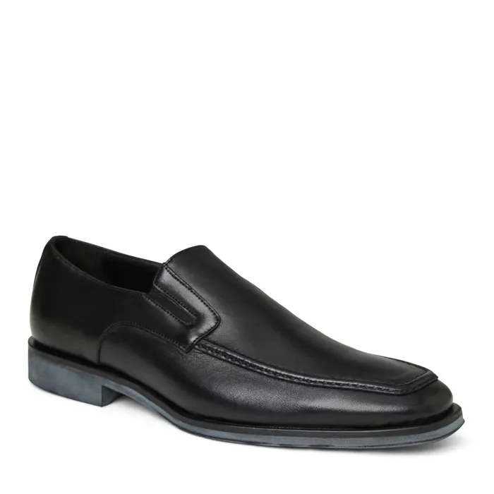 Men Loafers and Slipons Bruno Magli Raging Leather Slipon 8211 Black Leather