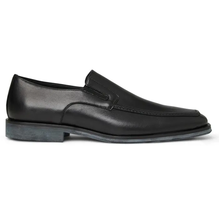 Men Loafers and Slipons Bruno Magli Raging Leather Slipon 8211 Black Leather