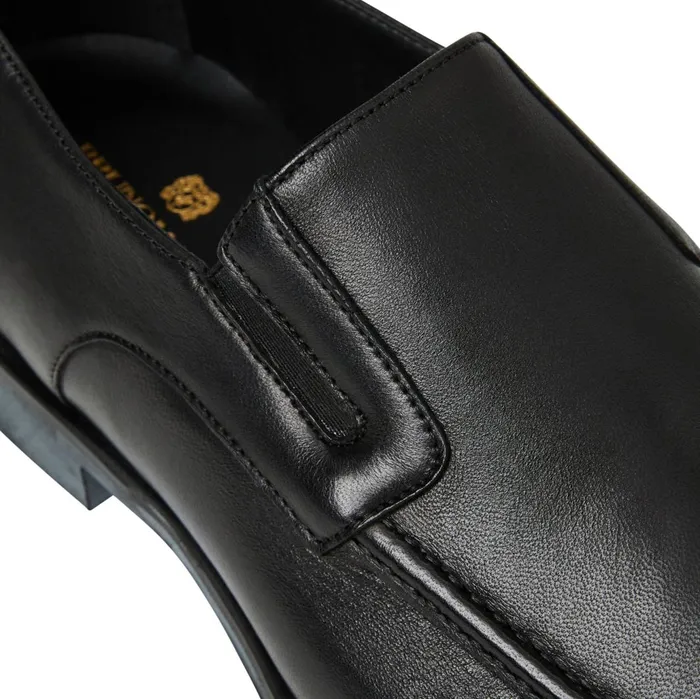 Men Loafers and Slipons Bruno Magli Raging Leather Slipon 8211 Black Leather
