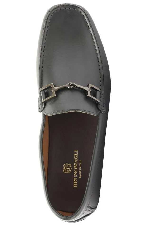 Men Loafers and Slipons Bruno Magli Xander Leather Driving Moccasin 8211 Black