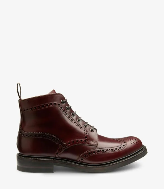 Men Loake Boots Bedale Burgundy