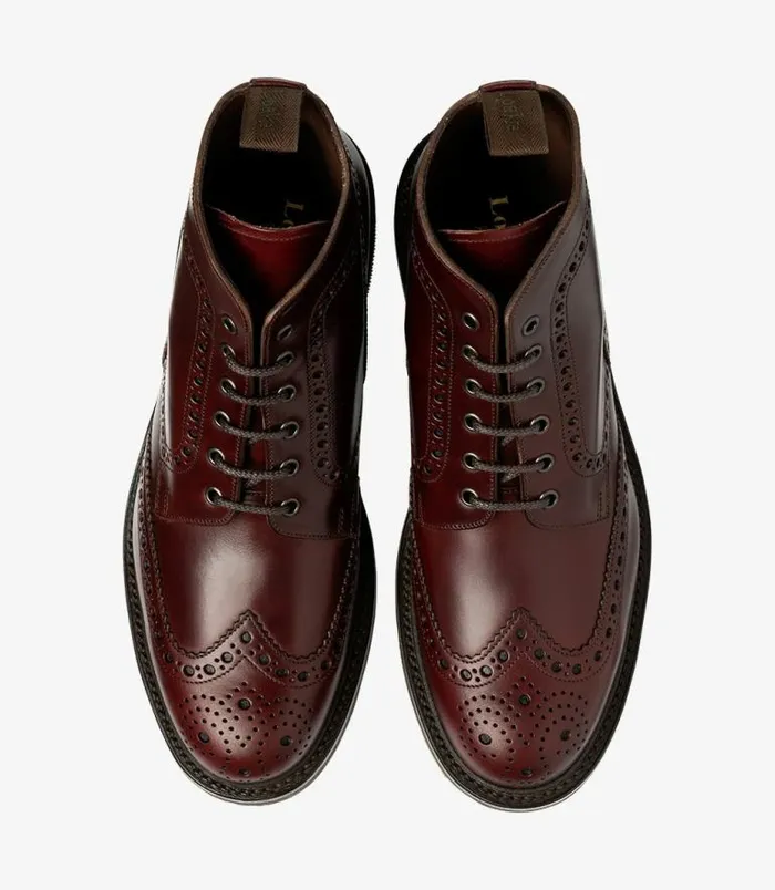 Men Loake Boots Bedale Burgundy Men Loake Boots Bedale Burgundy