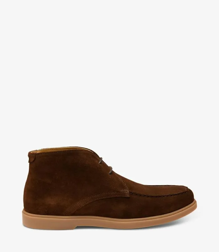 Men Loake Chukka Boots Amalfi Chocolate Brown Suede