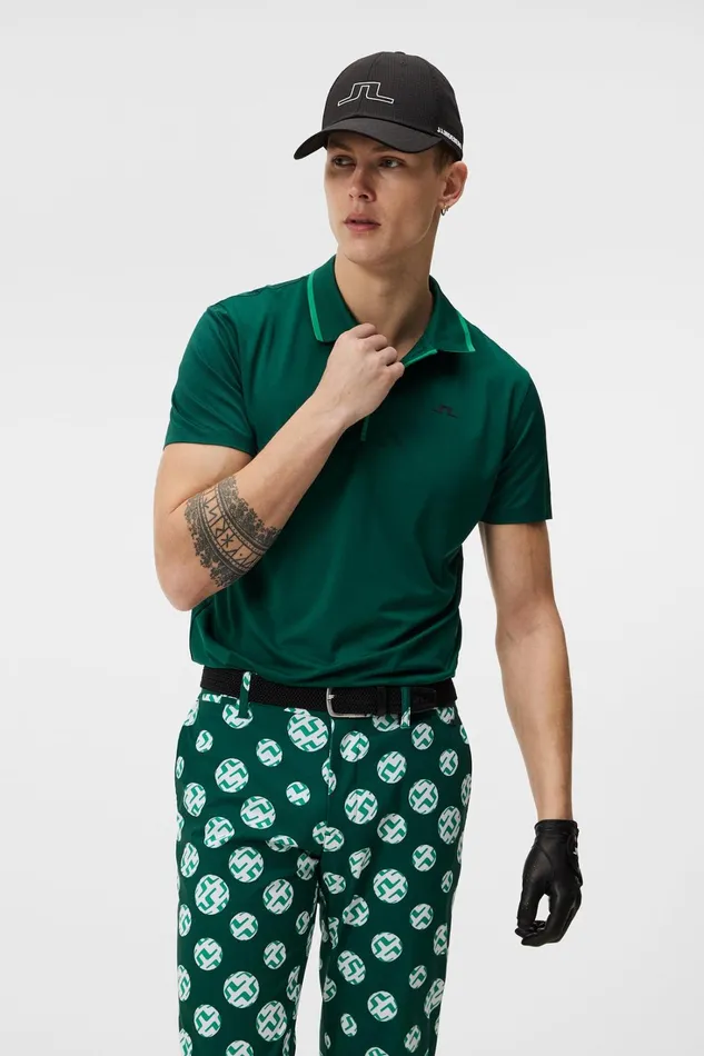 Men Luca Regular Fit Polo Rain Forest JLindeberg Polo Shirts