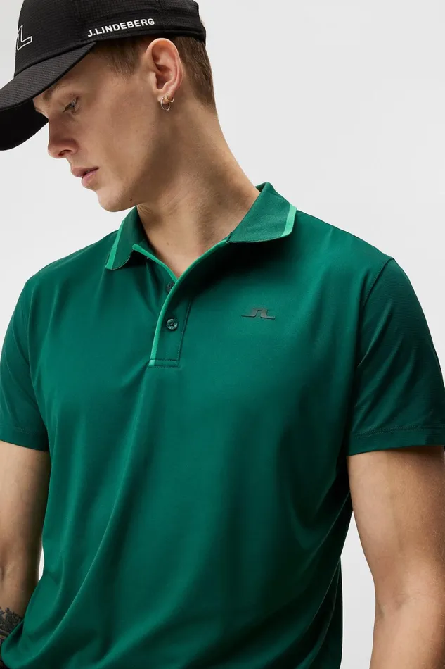 Men Luca Regular Fit Polo Rain Forest JLindeberg Polo Shirts