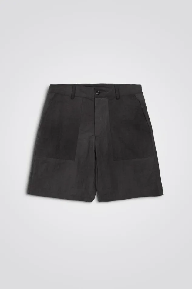 Men Lukas Relaxed Wave Dye Shorts Black Norse Projects Shorts