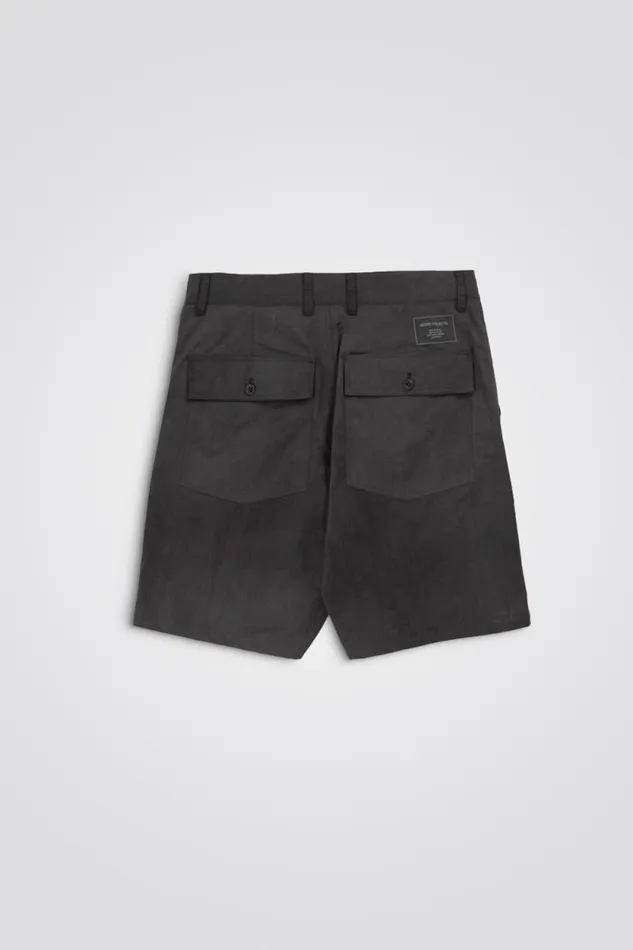 Men Lukas Relaxed Wave Dye Shorts Black Norse Projects Shorts