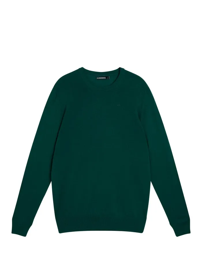 Men Lyle Light Merino Crew Neck Rain Forest JLindeberg Knitwear Men Lyle Light Merino Crew Neck Rain Forest JLindeberg Knitwear