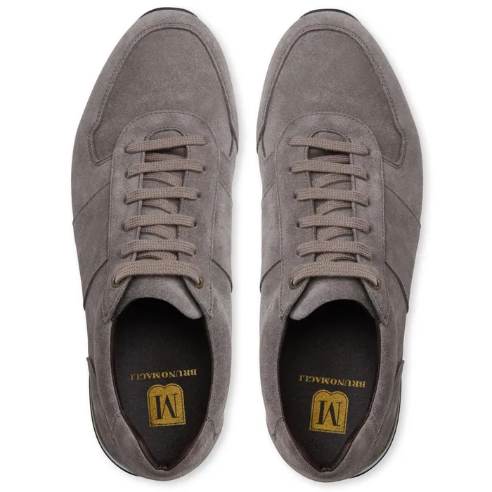 Men M BY BRUNO MAGLI Bruno Magli Brian Classic Sneaker Grey Suede Men M BY BRUNO MAGLI Bruno Magli Brian Classic Sneaker Grey Suede